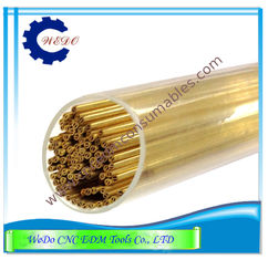 China Double Hole EDM Brass Copper Tube Eletrode Pipe For Drilling Machine 0.7x400mmL supplier