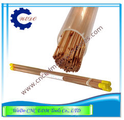 China Electrode Pipe Brass / Copper Tubes 0.9x400mmL Double Holes For EDM Drill Machine supplier