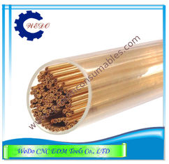 China Dia 0.7*400mm Double Holes EDM Copper Eletrode Tube / Pipe For EDM Drill Machine supplier