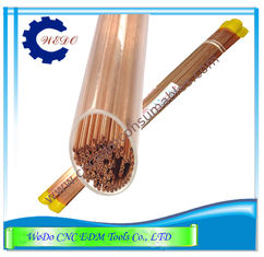 China Dia 0.5mm EDM Copper Electrode Tube / Pipe Double Holes For EDM Drilling Machine supplier