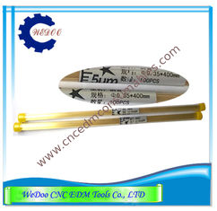 China High Precision EDM Brass Tube Electrode Pipe 0.35x400mm For EDM Drilling Machine supplier
